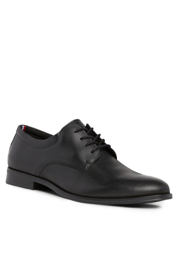 Tommy Hilfiger Обувки Casual Hilfiger Leather Shoe FM0FM05032 Черен - Mera.bg