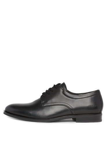 Tommy Hilfiger Обувки Casual Hilfiger Leather Shoe FM0FM05032 Черен - Mera.bg