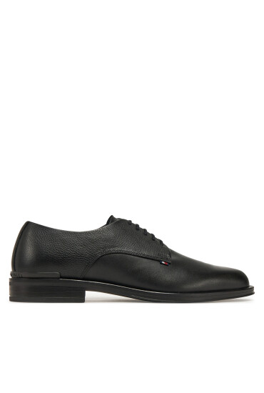 Tommy Hilfiger Обувки Core Hilfiger Leather Shoe FM0FM05375 Черен - Mera.bg