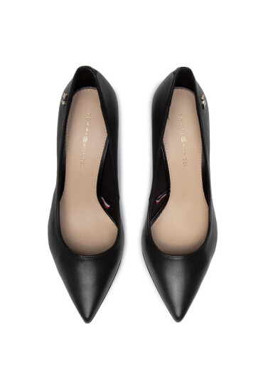 Tommy Hilfiger Обувки Feminine Leather High Heel Pump FW0FW04870 Black BDS - Mera.bg