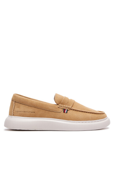 Tommy Hilfiger Обувки Hilfiger Suede Hybrid Loafer FM0FM04440 Бежов - Mera.bg