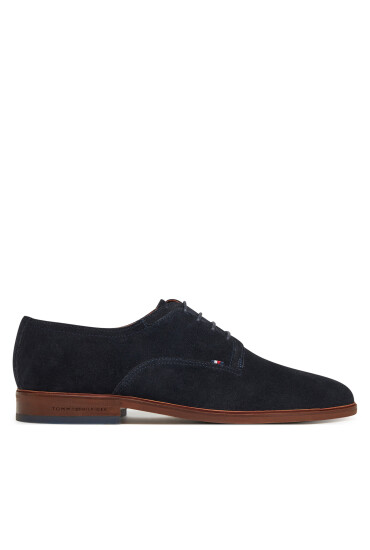 Tommy Hilfiger Обувки Hilfiger Thunit Suede Shoe FM0FM05377 Тъмносин - Mera.bg