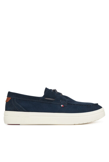 Tommy Hilfiger Обувки Modern Light Hybrid Suede Boat S FM0FM05352 Тъмносин - Mera.bg