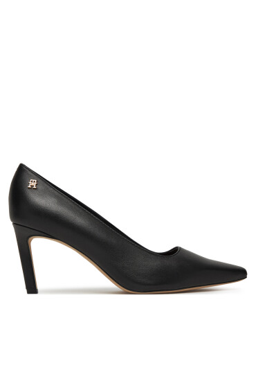 Tommy Hilfiger Обувки на ток Logo Pump Slanted Hl FW0FW08993 Черен - Mera.bg