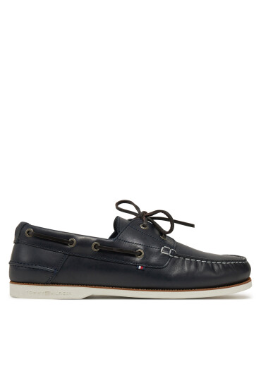 Tommy Hilfiger Обувки Th Boat Shoe Core Lth FM0FM05569 Тъмносин - Mera.bg