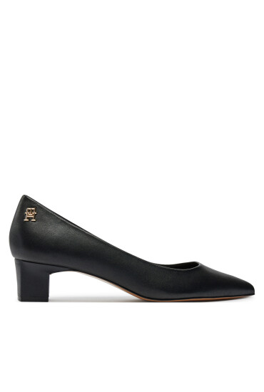 Tommy Hilfiger Обувки на ток Th Mid Heel Pump FW0FW08204 Черен - Mera.bg