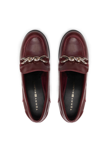 Tommy Hilfiger Обувки Twist High Heel Loafer FW0FW06692 Бордо - Mera.bg