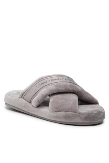 Tommy Hilfiger Пантофи Comfy Home Slippers With Straps FW0FW06587 Сив - Mera.bg