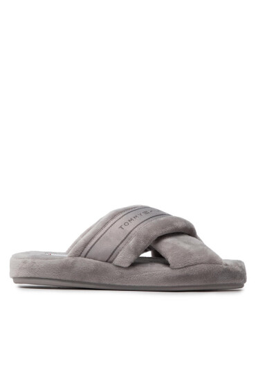 Tommy Hilfiger Пантофи Comfy Home Slippers With Straps FW0FW06587 Сив - Mera.bg