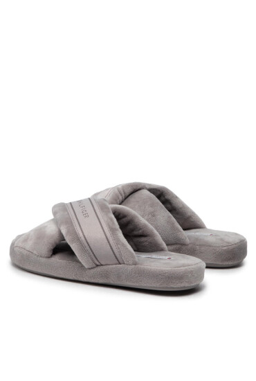 Tommy Hilfiger Пантофи Comfy Home Slippers With Straps FW0FW06587 Сив - Mera.bg