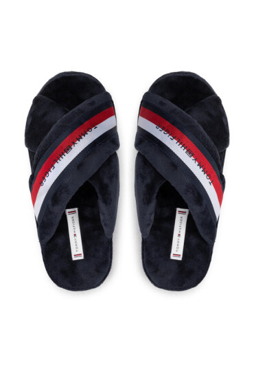 Tommy Hilfiger Пантофи Comfy Home Slippers With Straps FW0FW06587 Тъмносин - Mera.bg