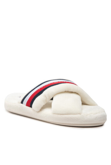 Tommy Hilfiger Пантофи Comfy Home Slippers With Straps FW0FW06888 Ecru YBL - Mera.bg