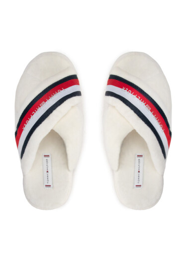 Tommy Hilfiger Пантофи Comfy Home Slippers With Straps FW0FW06888 Ecru YBL - Mera.bg