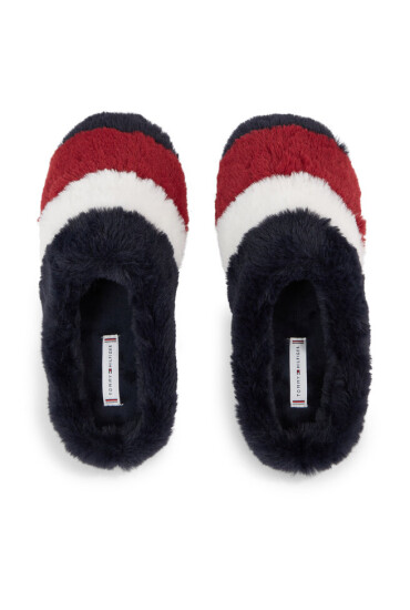 Tommy Hilfiger Пантофи Flag Fur Home Slipper FW0FW07432 Rwb 0GY - Mera.bg