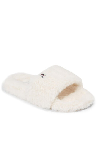 Tommy Hilfiger Пантофи Fur Home Slipper Slide FW0FW07663 Ancient White YBH - Mera.bg
