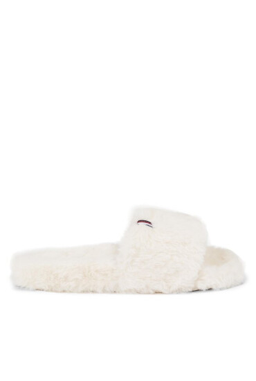 Tommy Hilfiger Пантофи Fur Home Slipper Slide FW0FW07663 Ancient White YBH - Mera.bg