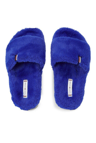 Tommy Hilfiger Пантофи Fur Home Slipper Slide FW0FW07663 Ultra Blue C66 - Mera.bg