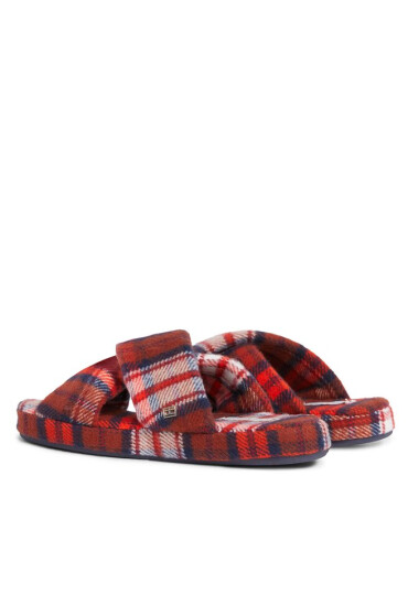 Tommy Hilfiger Пантофи Tartan Check Home Slipper FW0FW07608 Tartan Check 0QP - Mera.bg