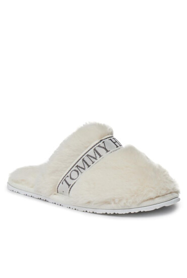 Tommy Hilfiger Пантофи Tommy Fur Hotel Slipper FW0FW07595 Ancient White YBH - Mera.bg