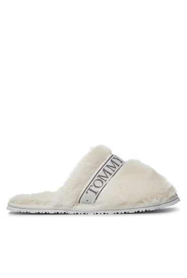Tommy Hilfiger Пантофи Tommy Fur Hotel Slipper FW0FW07595 Ancient White YBH - Mera.bg