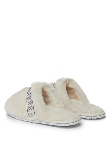 Tommy Hilfiger Пантофи Tommy Fur Hotel Slipper FW0FW07595 Ancient White YBH - Mera.bg