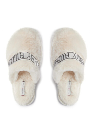 Tommy Hilfiger Пантофи Tommy Fur Hotel Slipper FW0FW07595 Ancient White YBH - Mera.bg