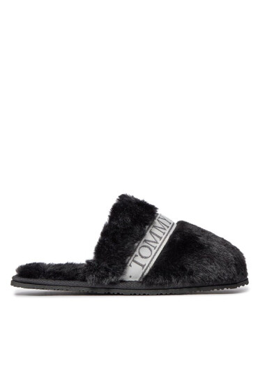 Tommy Hilfiger Пантофи Tommy Fur Hotel Slipper FW0FW07595 Black BDS - Mera.bg