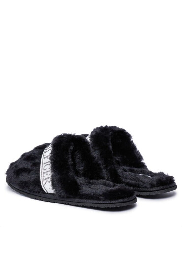 Tommy Hilfiger Пантофи Tommy Fur Hotel Slipper FW0FW07595 Black BDS - Mera.bg