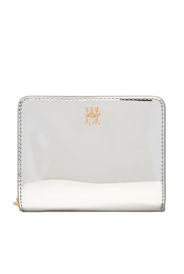 Tommy Hilfiger Портфейл Med Za W/Flap Met AW0AW18037 Сребрист - Mera.bg