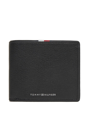 Tommy Hilfiger Портфейл Th Corp Cc Flap & Coin AM0AM13741 Черен - Mera.bg