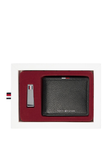 Tommy Hilfiger Портфейл Th Corp Mini Cc Wallet & Clip AM0AM13607 Черен - Mera.bg