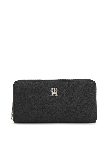 Tommy Hilfiger Портфейл Th Emblem Large Za AW0AW15181 Черен - Mera.bg