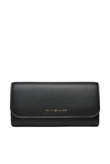 Tommy Hilfiger Портфейл Th Flag Lrg Flap AW0AW17734 Черен - Mera.bg