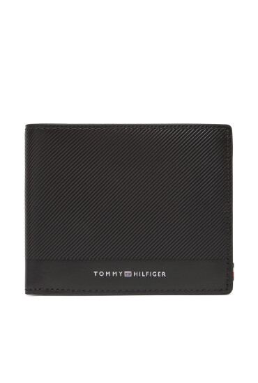 Tommy Hilfiger Портфейл Th Foundation Cc And Coin AM0AM13508 Черен - Mera.bg