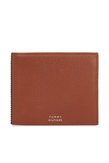 Tommy Hilfiger Портфейл Th Prem Leather Flap & Coin AM0AM12189 Кафяв - Mera.bg