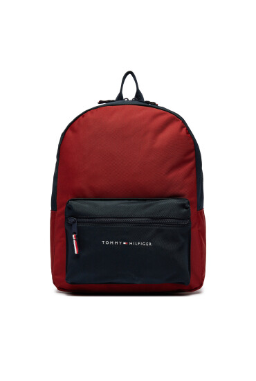 Tommy Hilfiger Раница Essential Colorblock Backpack AU0AU01917 Червен - Mera.bg