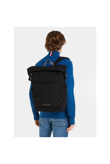 Tommy Hilfiger Раница Skyline Rolltop AM0AM11921 Черен - Mera.bg