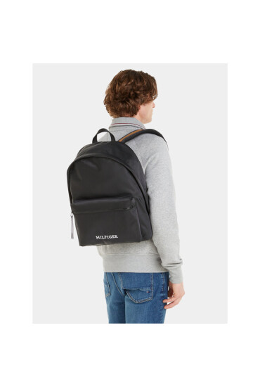Tommy Hilfiger Раница Th Monotype Dome Backpack AM0AM12112 Черен - Mera.bg