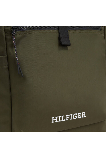 Tommy Hilfiger Раница Th Monotype Rolltop Backpack AM0AM11549 Зелен - Mera.bg