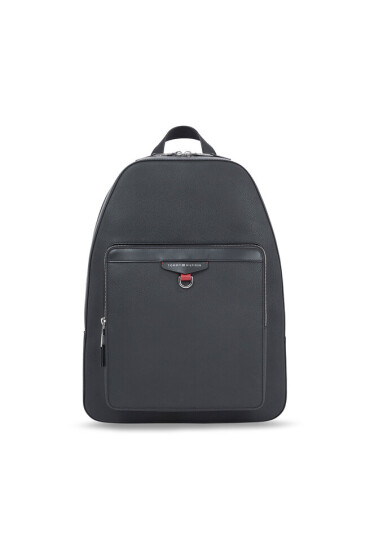 Tommy Hilfiger Раница Th Structured Leather Backpack AM0AM11561 Черен - Mera.bg