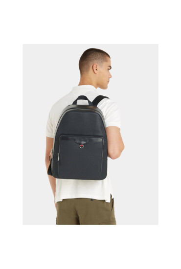 Tommy Hilfiger Раница Th Structured Leather Backpack AM0AM11561 Черен - Mera.bg