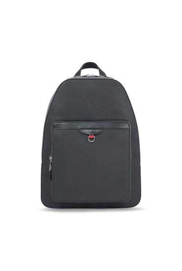 Tommy Hilfiger Раница Th Structured Leather Backpack AM0AM11561 Черен - Mera.bg