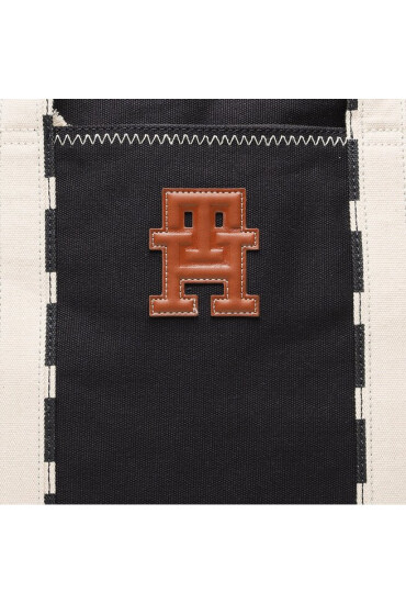 Tommy Hilfiger Дамска чанта Th Coastal Prep Breton Tote AM0AM11079 Тъмносин - Mera.bg