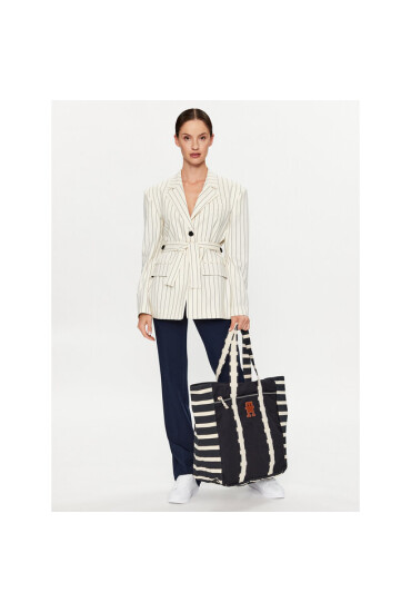 Tommy Hilfiger Дамска чанта Th Coastal Prep Breton Tote AM0AM11079 Тъмносин - Mera.bg