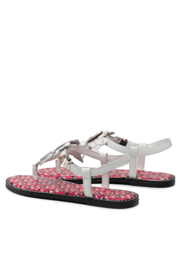 Tommy Hilfiger Сандали Th Geo Print Flat Sandal FW0FW06229 Ecru YBL - Mera.bg