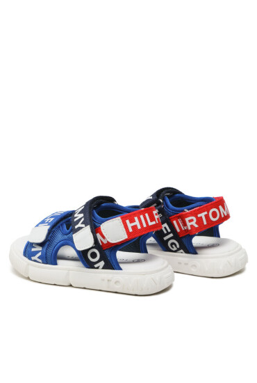 Tommy Hilfiger Сандали Logo Velcro Sandal T1X2-32899-1590 S Royal/Blue/Red Y255 - Mera.bg