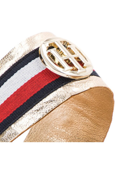 Tommy Hilfiger Сандали Corporate Ribbon Flat Sandal Met FW0FW02837 Mekong 709 - Mera.bg