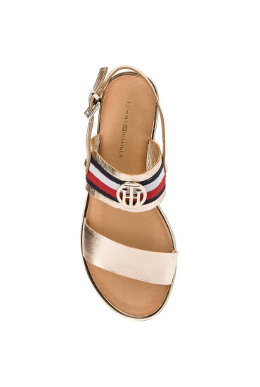 Tommy Hilfiger Сандали Corporate Ribbon Flat Sandal Met FW0FW02837 Mekong 709 - Mera.bg