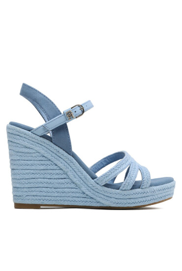 Tommy Hilfiger Сандали Essential Wedge Sandal FW0FW07159 Светлосиньо - Mera.bg