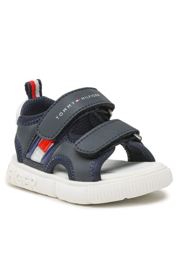 Tommy Hilfiger Сандали Flag Velcro Sandal T1B2-32900-1355 M Blue 800 - Mera.bg